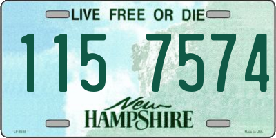 NH license plate 1157574