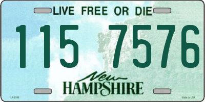 NH license plate 1157576