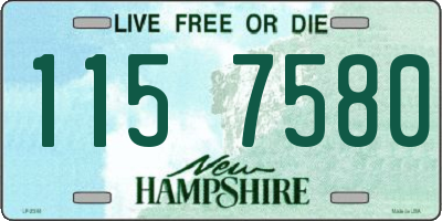 NH license plate 1157580