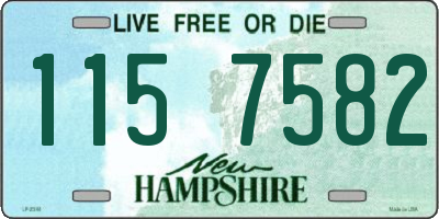 NH license plate 1157582