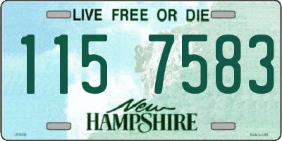 NH license plate 1157583