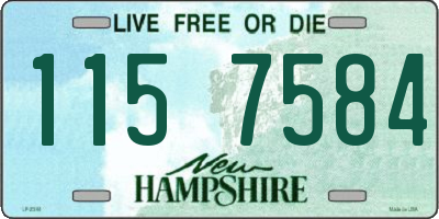 NH license plate 1157584