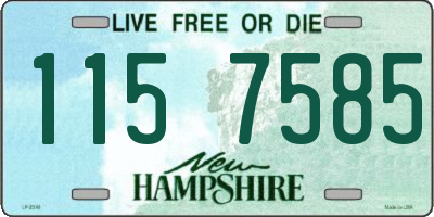 NH license plate 1157585