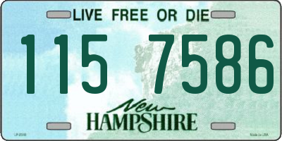 NH license plate 1157586