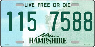 NH license plate 1157588