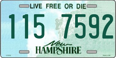 NH license plate 1157592