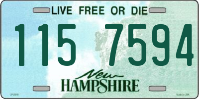 NH license plate 1157594