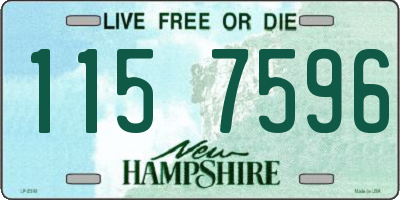 NH license plate 1157596