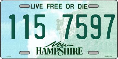 NH license plate 1157597
