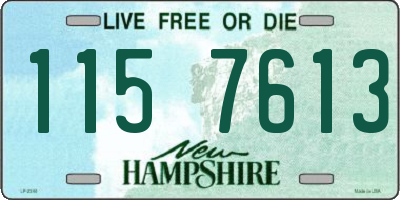NH license plate 1157613