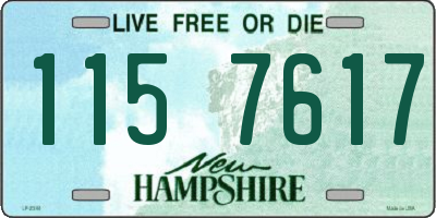 NH license plate 1157617