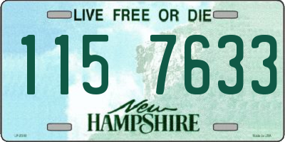 NH license plate 1157633