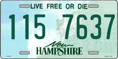 NH license plate 1157637