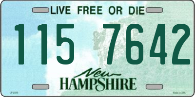 NH license plate 1157642