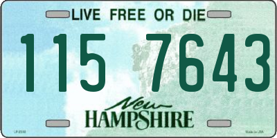 NH license plate 1157643