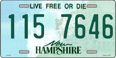 NH license plate 1157646