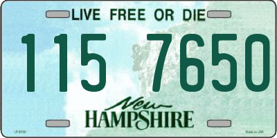 NH license plate 1157650