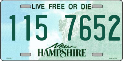 NH license plate 1157652