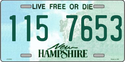NH license plate 1157653