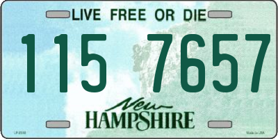 NH license plate 1157657