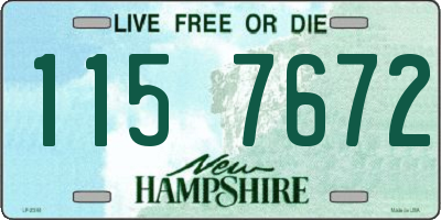 NH license plate 1157672