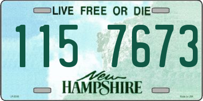 NH license plate 1157673