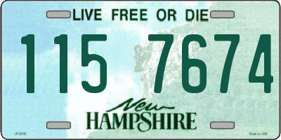 NH license plate 1157674