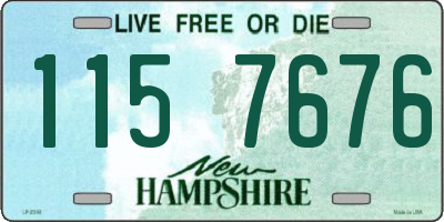 NH license plate 1157676