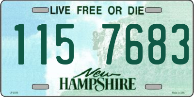 NH license plate 1157683