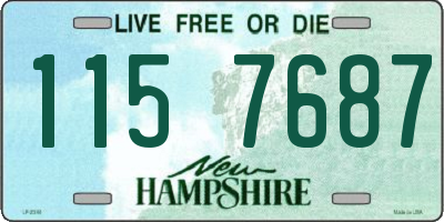 NH license plate 1157687