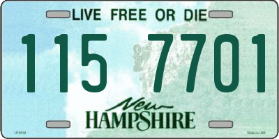 NH license plate 1157701