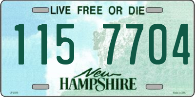 NH license plate 1157704
