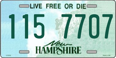 NH license plate 1157707