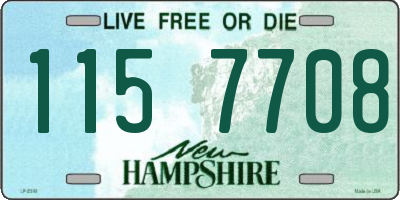NH license plate 1157708