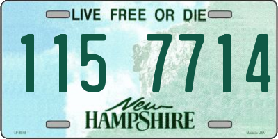 NH license plate 1157714