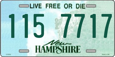 NH license plate 1157717