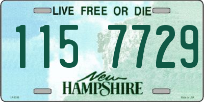 NH license plate 1157729