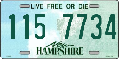 NH license plate 1157734