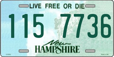 NH license plate 1157736