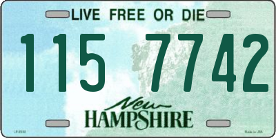 NH license plate 1157742