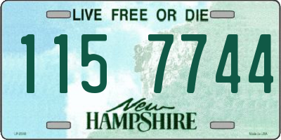 NH license plate 1157744