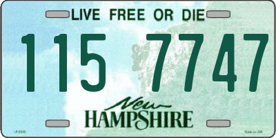 NH license plate 1157747