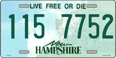 NH license plate 1157752