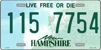 NH license plate 1157754
