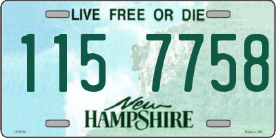 NH license plate 1157758