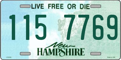 NH license plate 1157769
