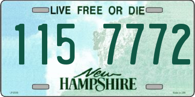 NH license plate 1157772
