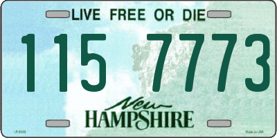 NH license plate 1157773