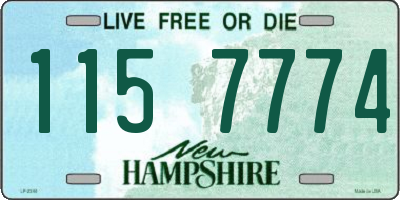 NH license plate 1157774
