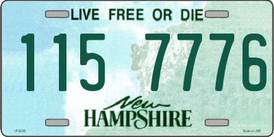 NH license plate 1157776